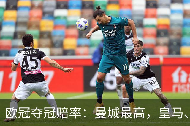 欧冠夺冠赔率：曼城最高，皇马、阿森纳排二、三