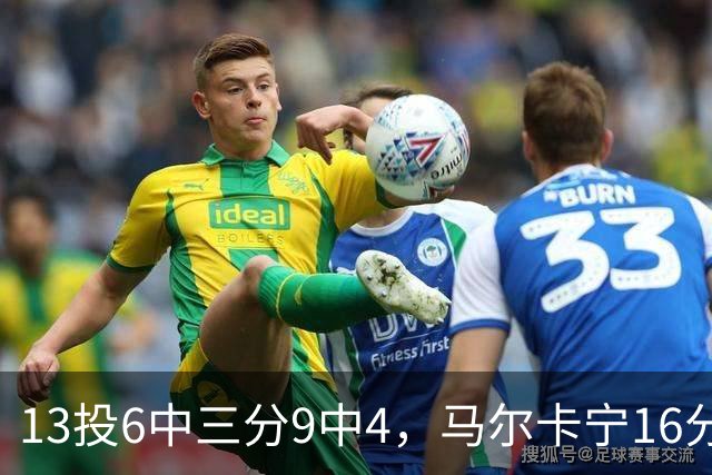 13投6中三分9中4，马尔卡宁16分6板仍难救主